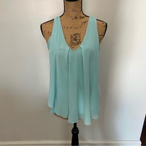 Aqua Flowy Blouse